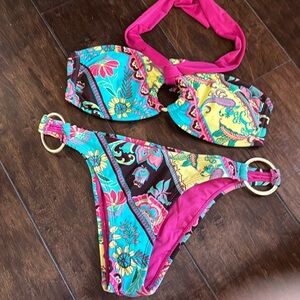 Stunning bikini hold rings low rise M